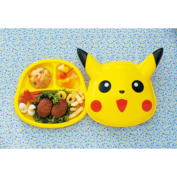【日本直送】Skater Pokemon 比卡超頭形 嬰兒/兒童分隔餐盤餐盒