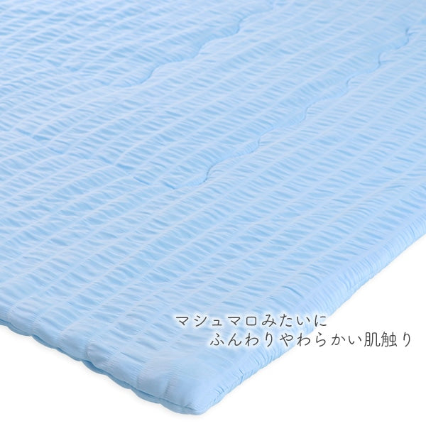 【日本直送】軟綿綿涼感被 - 藍色質感紋