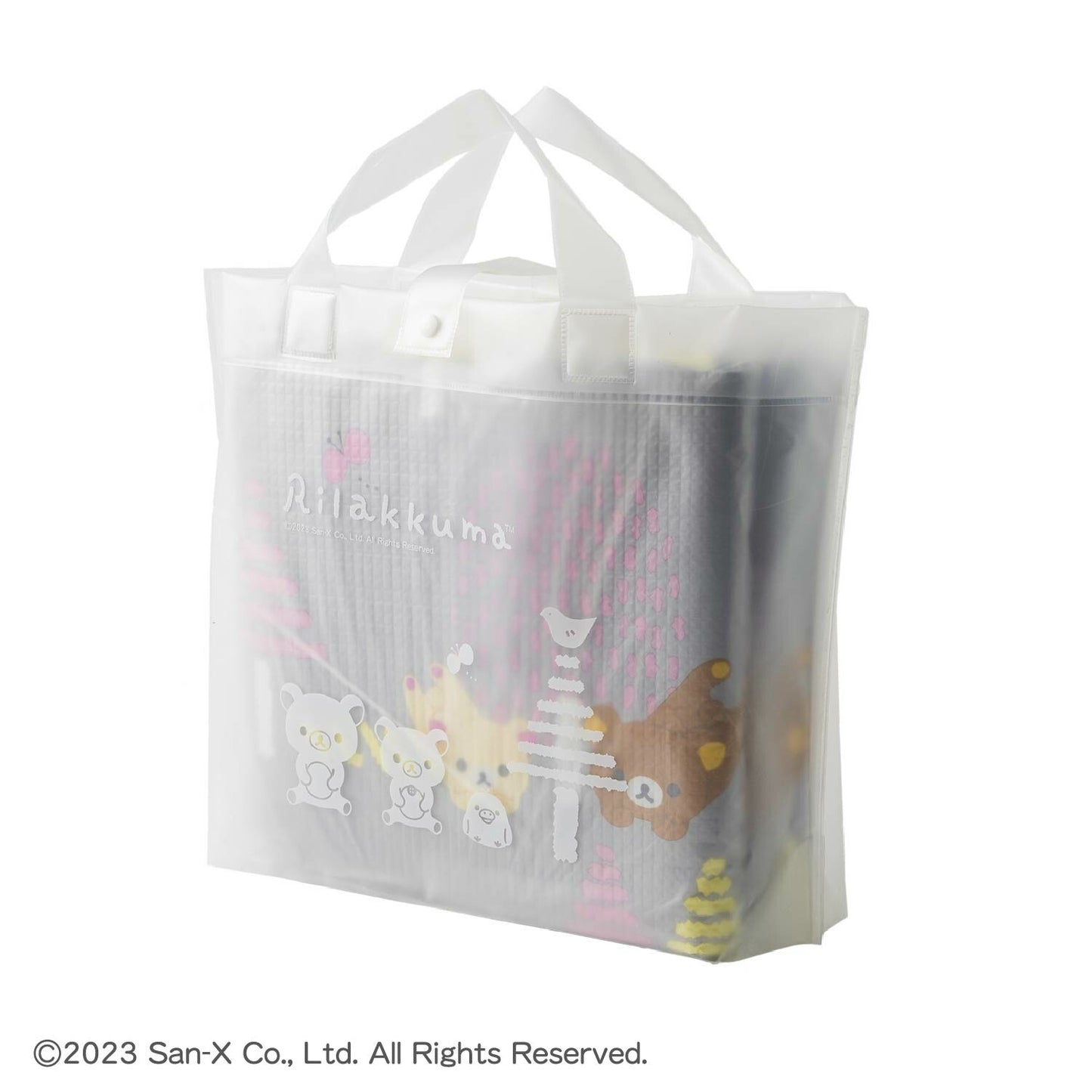 【日本直送】鬆弛熊Rilakkuma 灰色4-5人野餐墊/遊戲地墊連手提袋