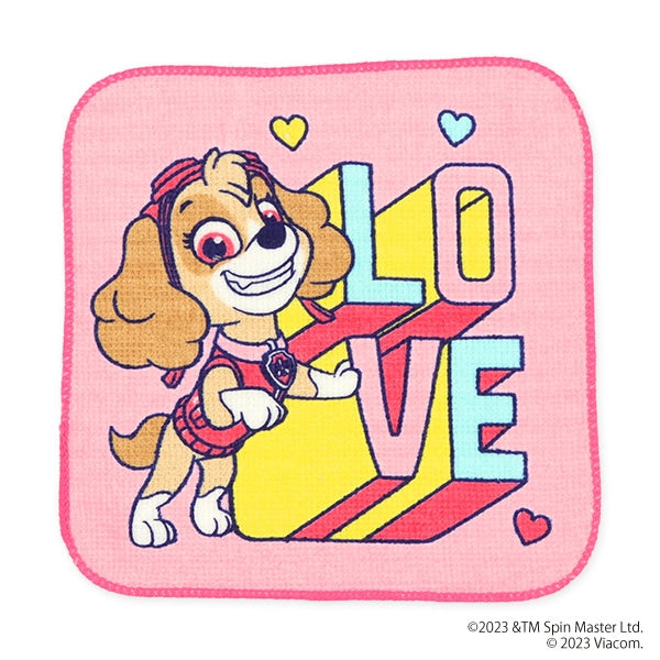 【日本直送】粉色PAW Patrol 狗狗巡邏隊 全棉小方巾 (一套5條)