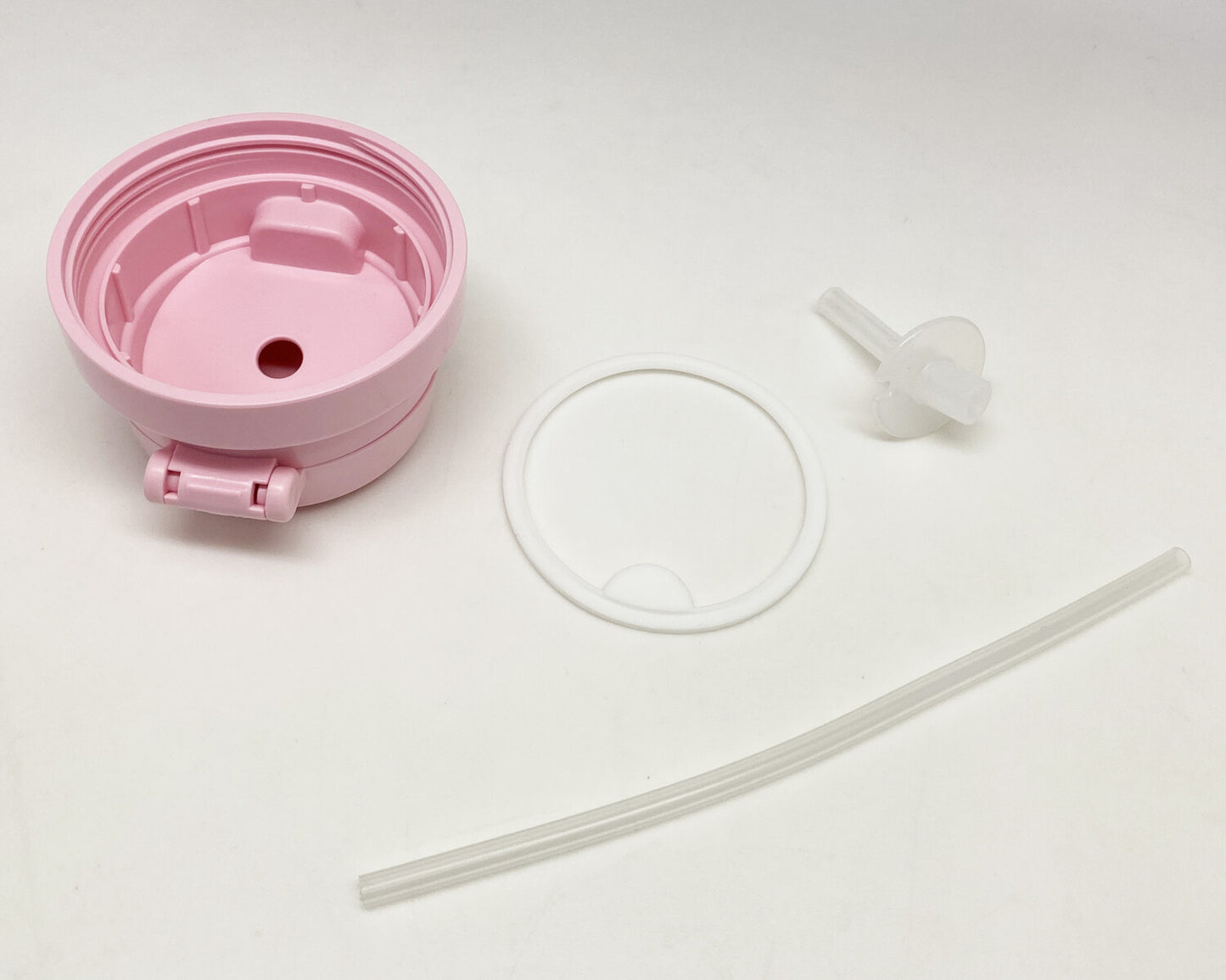 【日本製】角落生物 2 way 粉紅色吸管式學習水杯-370ml