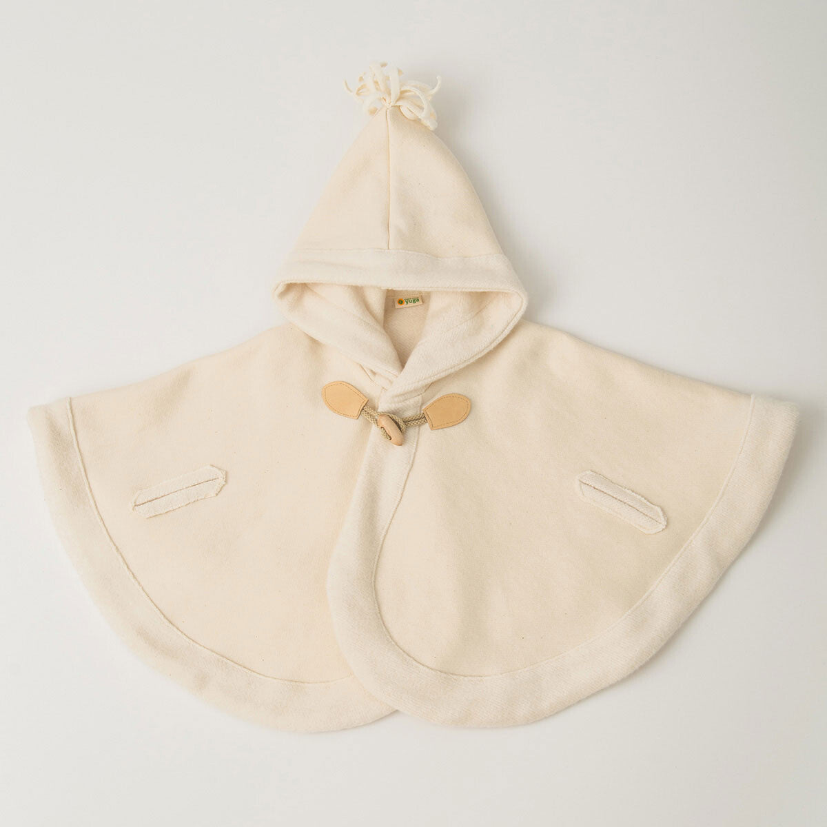 【日本製】Yuga 100%有機棉有帽斗篷