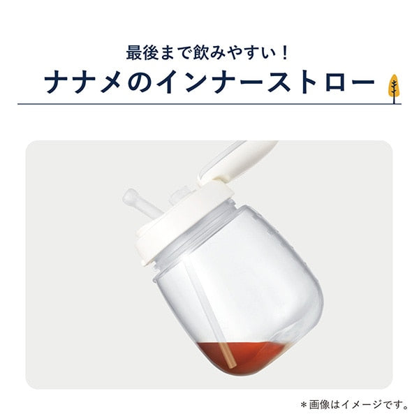 【日本製】Combi Laku Mug 防漏吸管學習水杯 340ml - 獨角馬 (可由6個月開始使用)