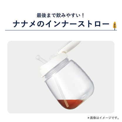 【日本製】Combi Laku Mug 防漏吸管學習水杯 340ml - 獨角馬 (可由6個月開始使用)