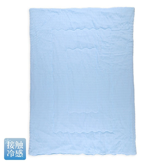 【日本直送】軟綿綿涼感被 - 藍色質感紋