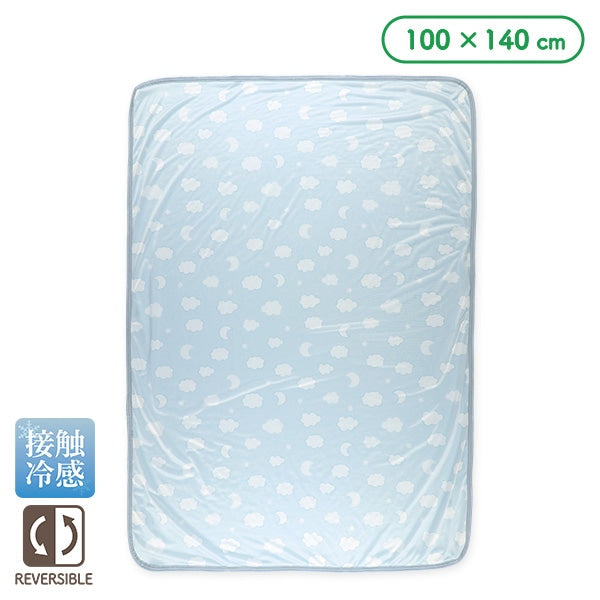 【日本直送】加大雙面絨毛涼感被 - 月亮/雲朵
