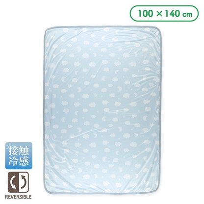 【日本直送】加大雙面絨毛涼感被 - 月亮/雲朵