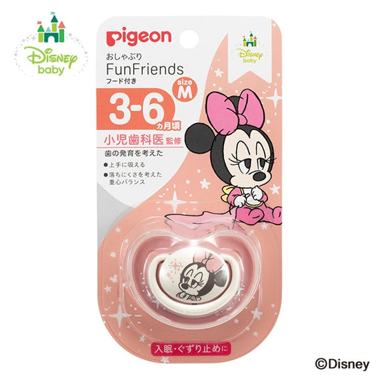 【日本直送】Pigeon x Disney Baby 嬰兒按撫奶嘴M碼 (3-6個月適用) - 米妮 Minnie