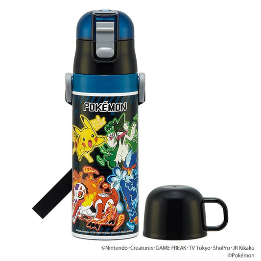 【日本直送】Skater 2 Way 不鏽鋼保溫水壺 430ml/470ml - 寶可夢 Pokémon