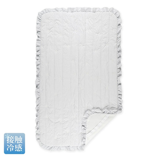 【日本直送】涼感床墊 - 灰色荷葉星星刺繡