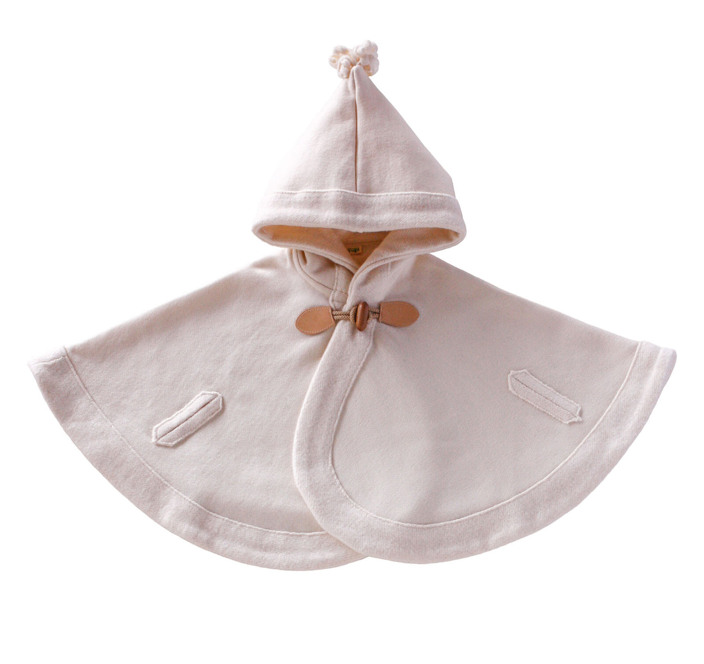 【日本製】Yuga 100%有機棉有帽斗篷