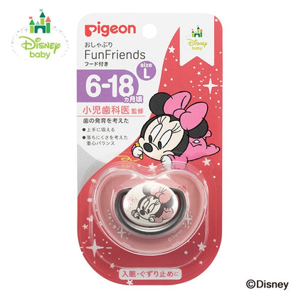 【日本直送】Pigeon x Disney Baby 嬰兒按撫奶嘴L碼 (6-18個月適用) - 米妮 Minnie