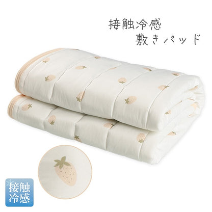 【日本直送】涼感床墊 - 草莓圖案
