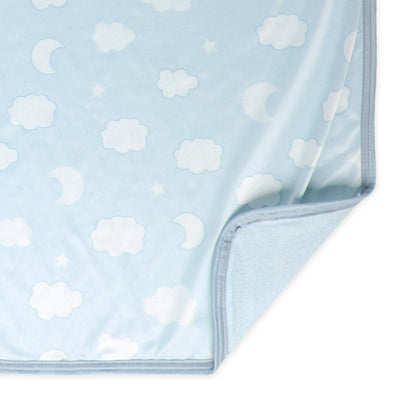 【日本直送】加大雙面絨毛涼感被 - 月亮/雲朵