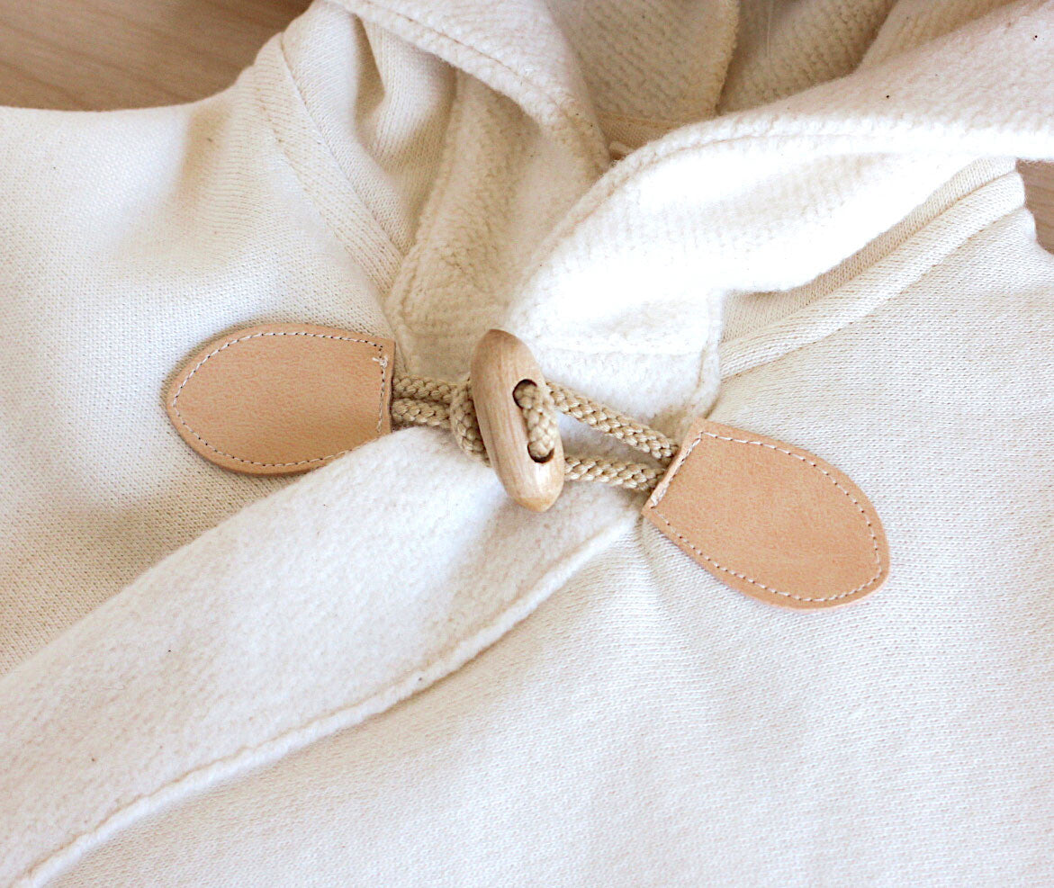 【日本製】Yuga 100%有機棉有帽斗篷