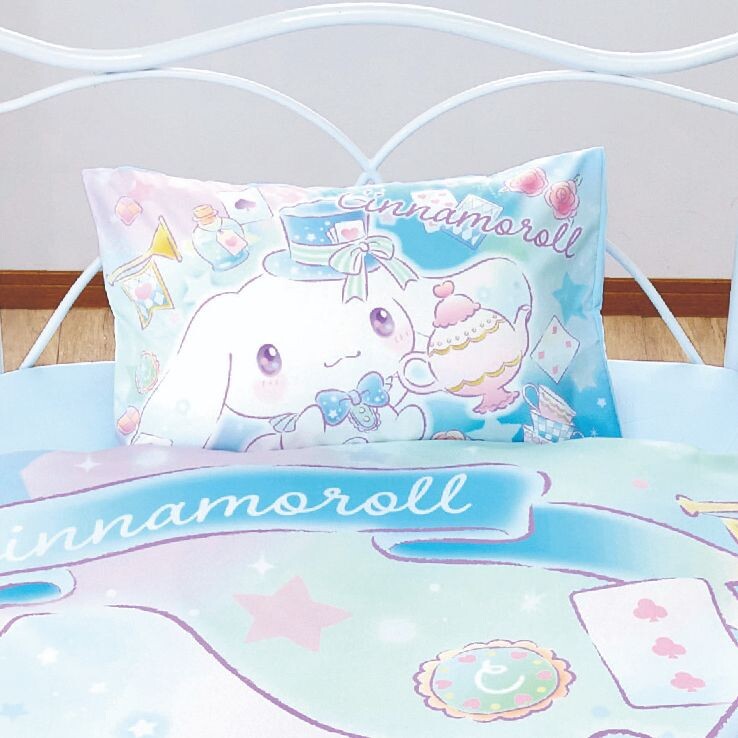 【日本直送】日本Sanrio 兒童枕頭床單被套寢具套裝- 藍色肉桂狗 Cinnamoroll  (1套3件)