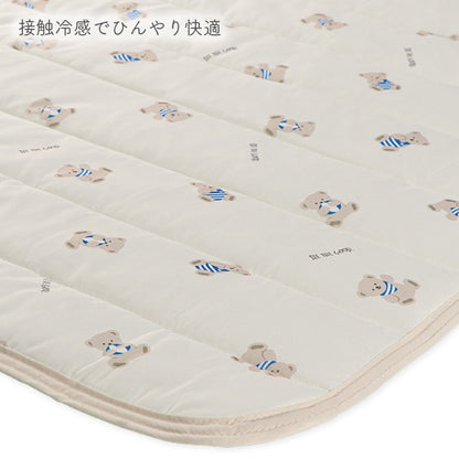 【日本直送】迷你涼感床墊 - 海軍小熊圖案