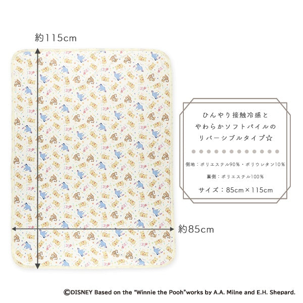 【日本直送】Disney雙面絨毛涼感被 - 小熊維尼 Winnie the Pooh