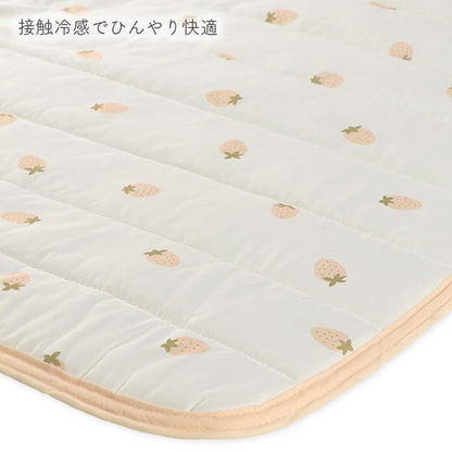 【日本直送】涼感床墊 - 草莓圖案