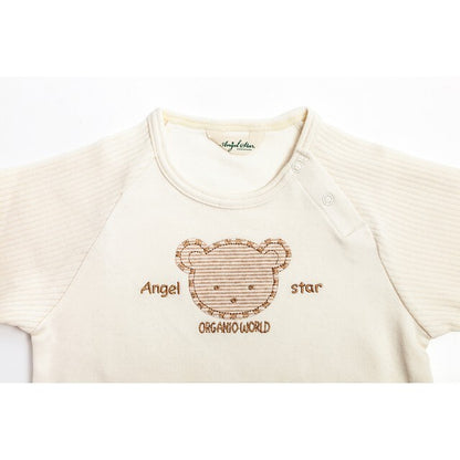 【日本製】Angel Star 100%有機棉小熊長袖T 恤 [NOC有機棉認證]