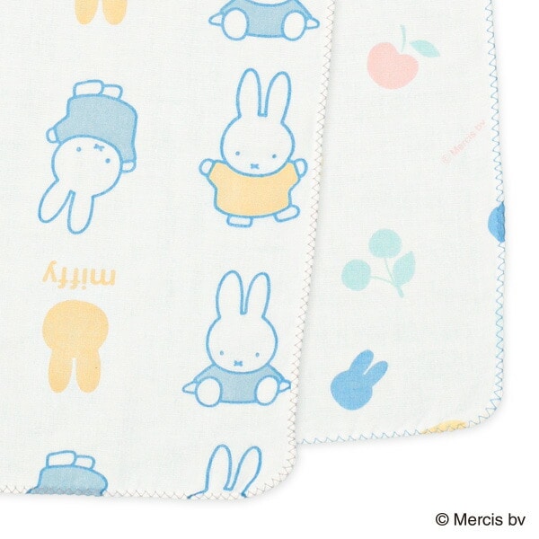 【日本製】Miffy 全棉紗巾浴巾 (一套2條)