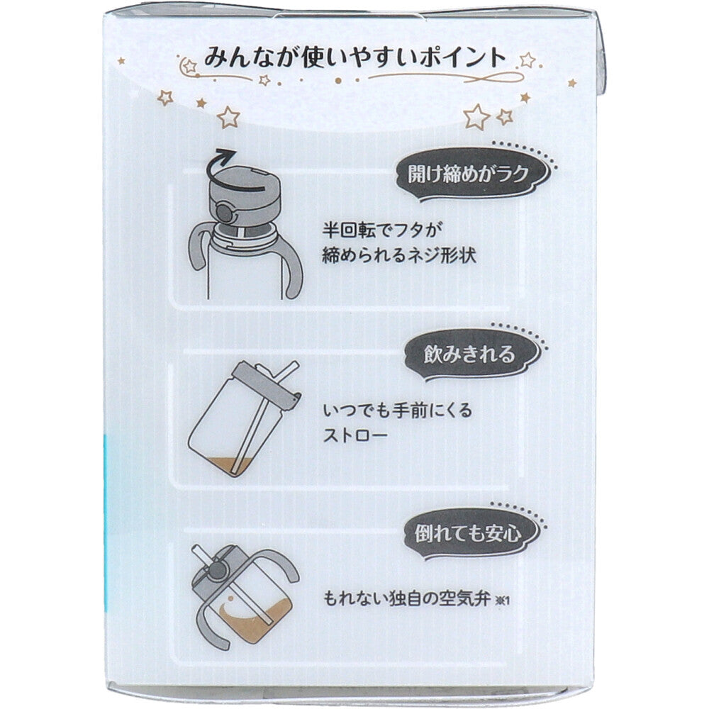 【日本直送】Richell Axstars 灰色學習水杯 - 皇冠 200ml (可由7個月開始使用)