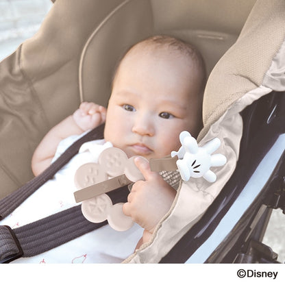 【日本直送】Disney Baby 奶唷/玩具鏈扣夾 - 啡色米奇手套