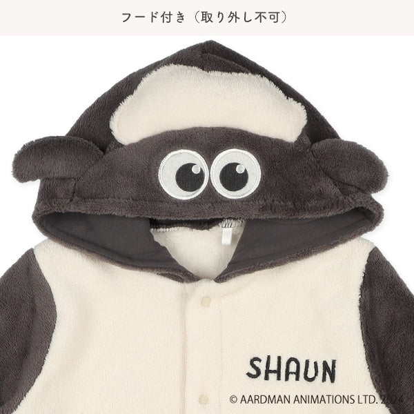 【日本直送】超級無敵羊咩咩Shaun the Sheep 2 Way長袖有帽保暖連身衣/連身裙