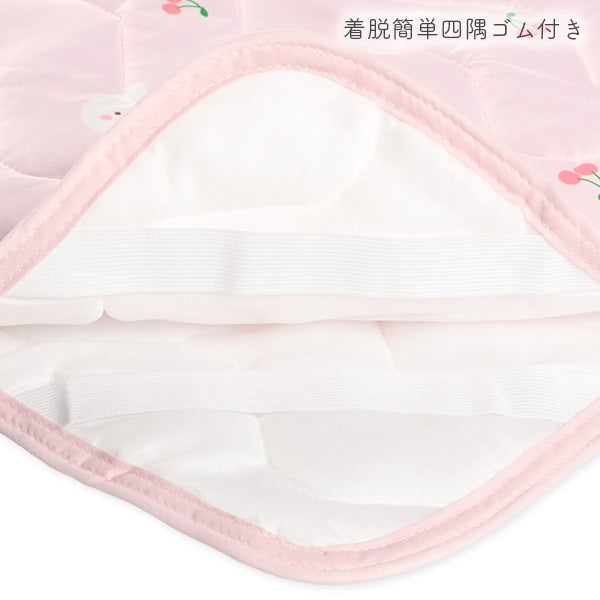 【日本直送】迷你涼感床墊 - 粉紅色兔仔圖案