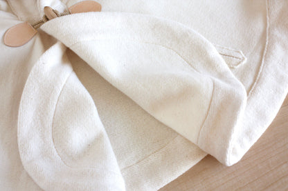 【日本製】Yuga 100%有機棉有帽斗篷