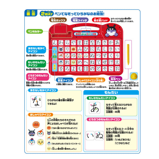 【日本直送】麵包超人 日文學習發聲玩具