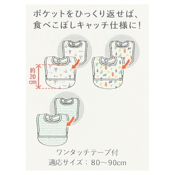 【日本直送】熊仔/帳篷圖案 無袖背心飯衣 (1套3件)